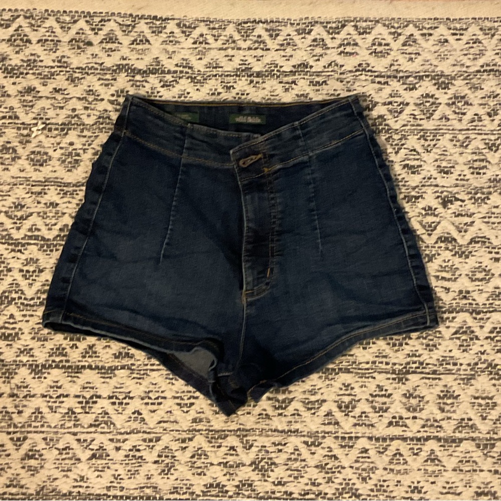 Denim High-Waisted Women's Shorts